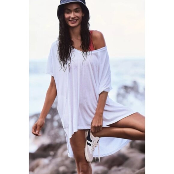 Free People Movement City Vibes Oversized Tee *White - Picture 2 of 15